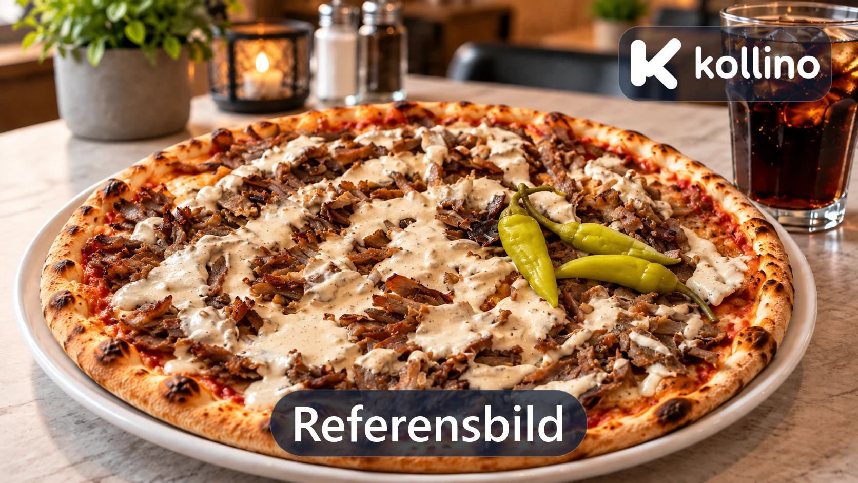 Kycklingkebab Pizza