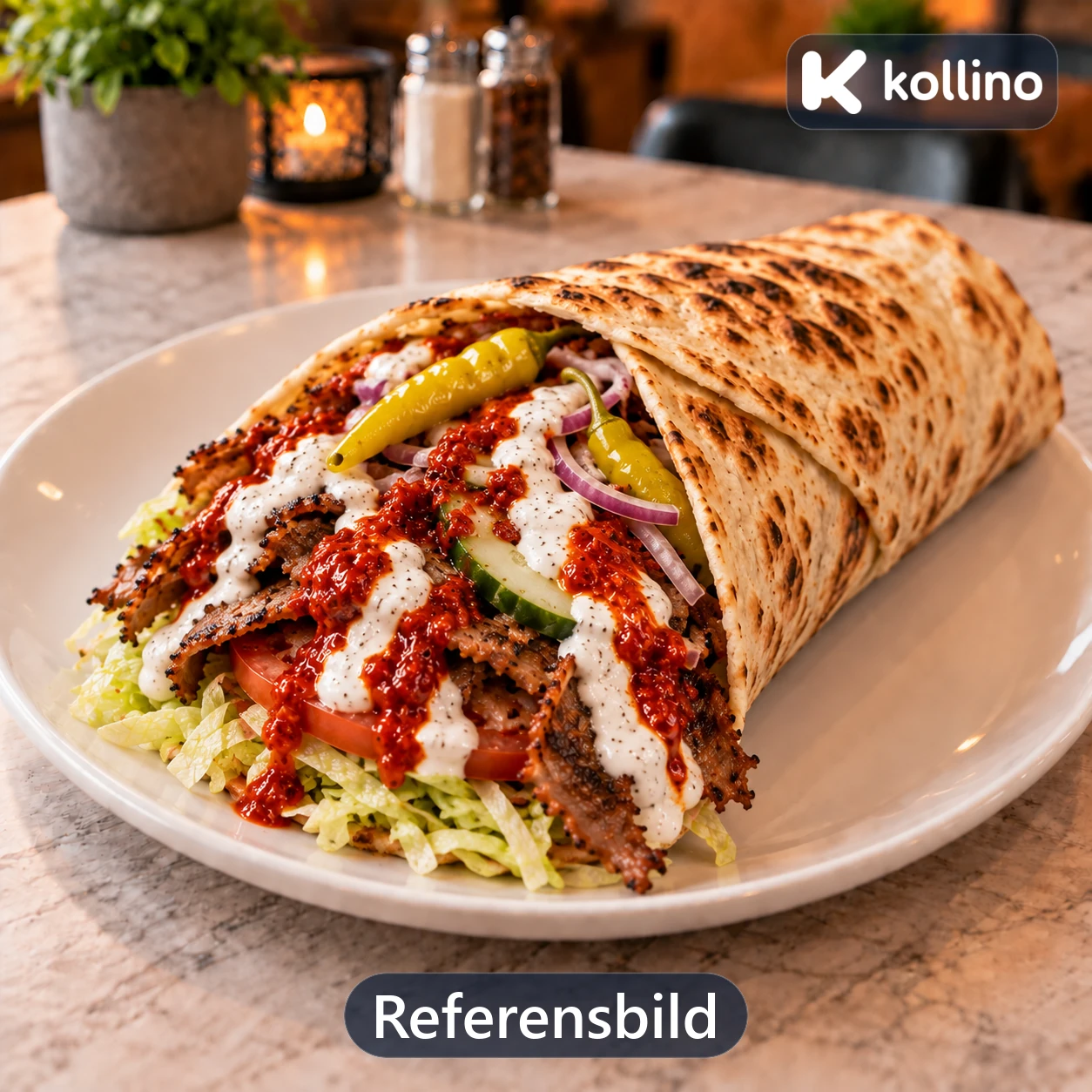 Kycklingkebabrulle